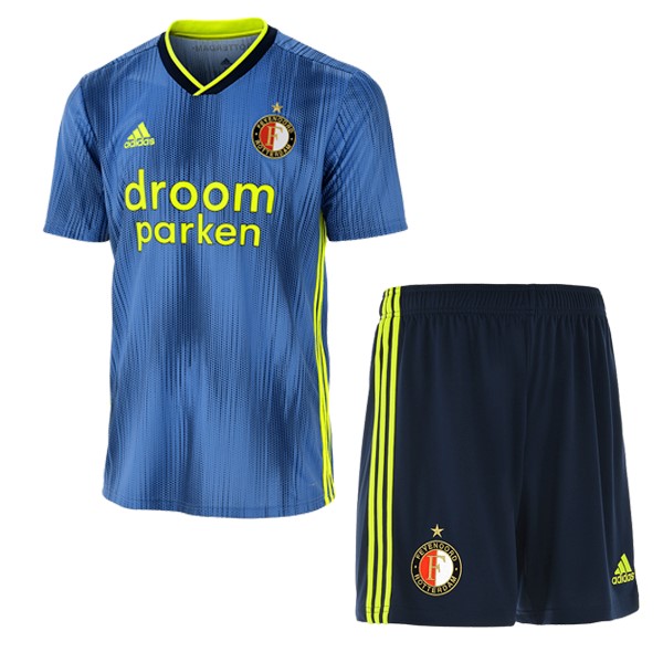 Camiseta Feyenoord Rotterdam Replica Segunda Ropa Niño 2019/20 Azul